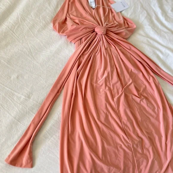 Misa Los Angeles Pink Mini Sundress Halter Sleeveless Cocktail Dress NWT - Picture 2 of 3